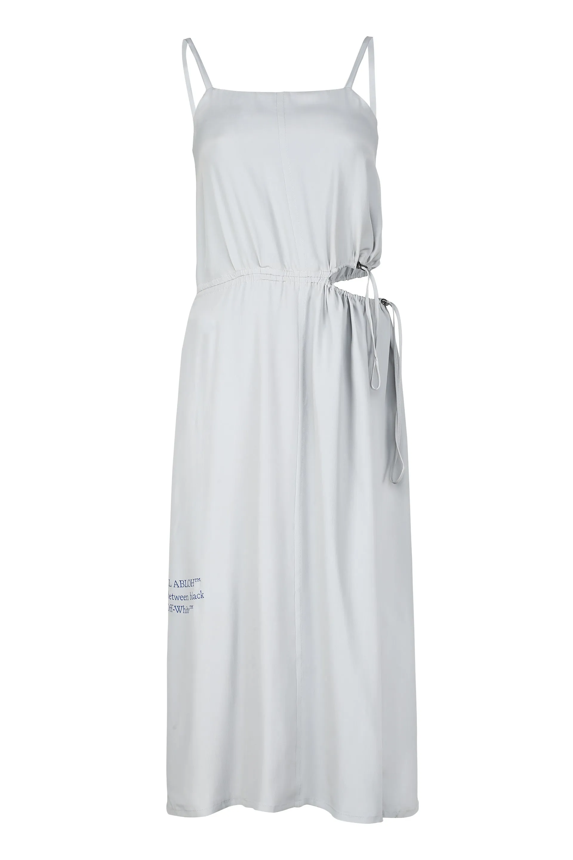 Off-White Cut-Out Detail Slip Dress