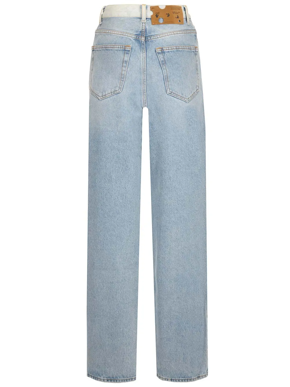 Off-White High Waist Baggy Jeans
