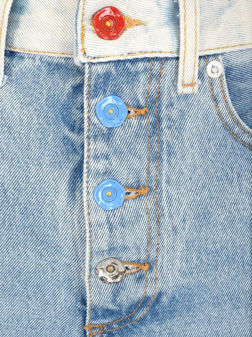 Off-White High Waist Baggy Jeans
