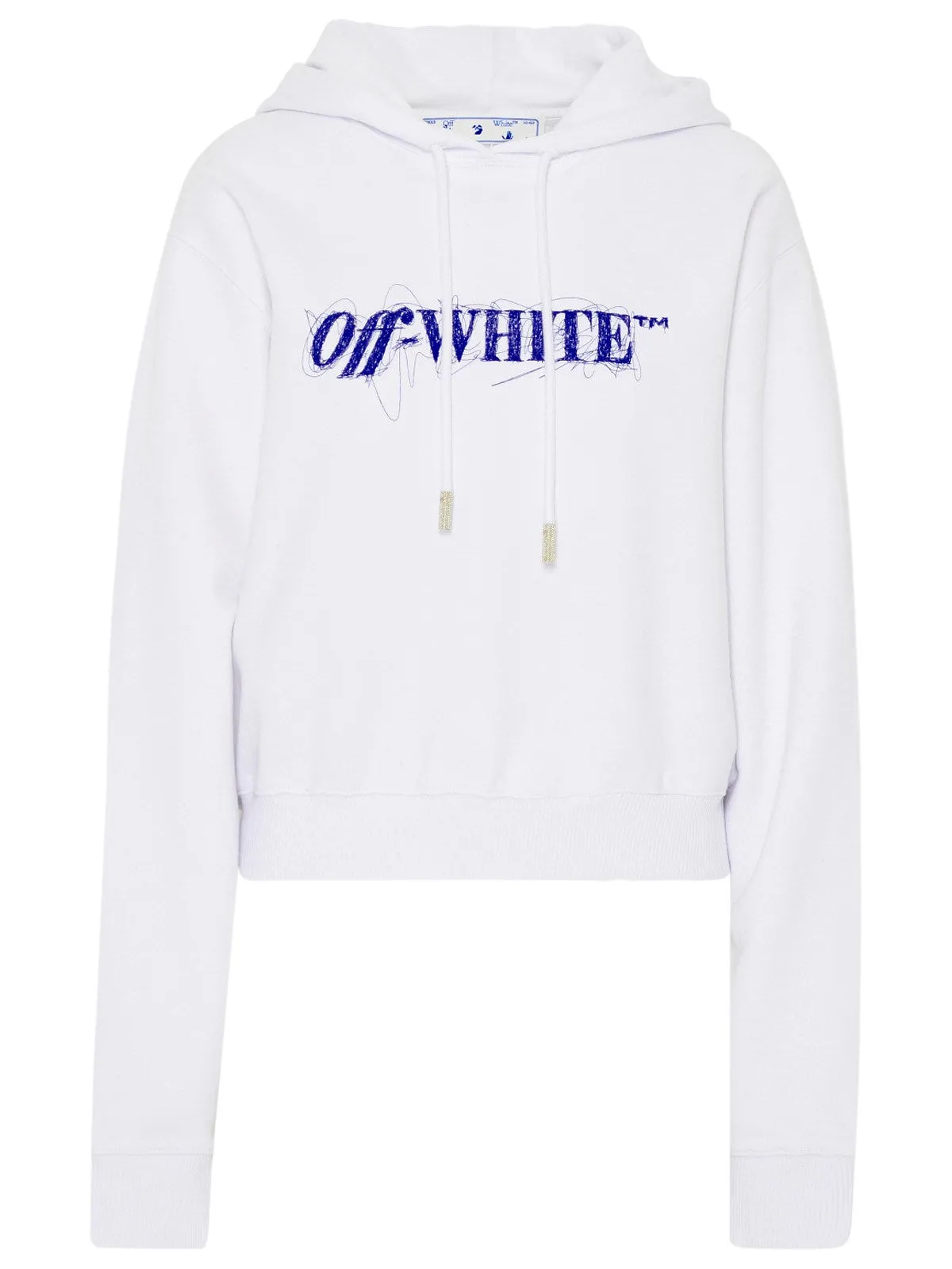 Off-White Logo Detailed Drawstring Hoodie