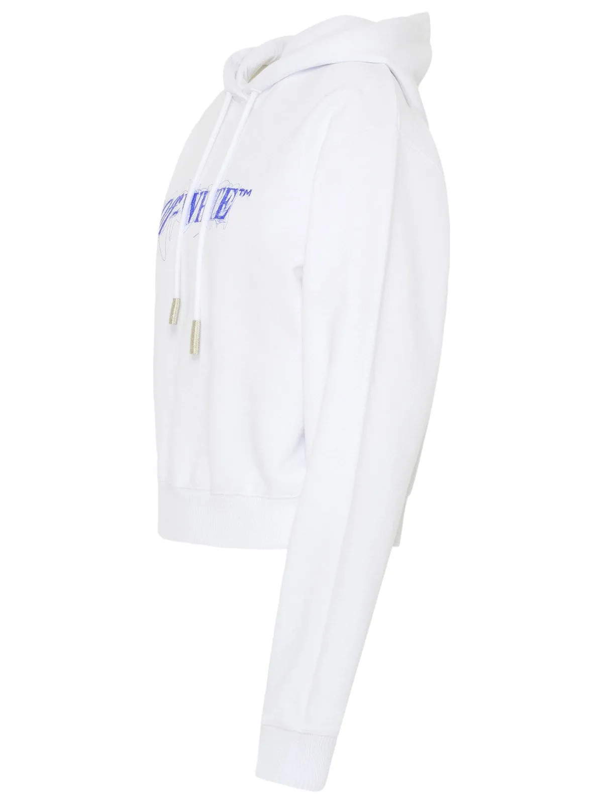 Off-White Logo Detailed Drawstring Hoodie