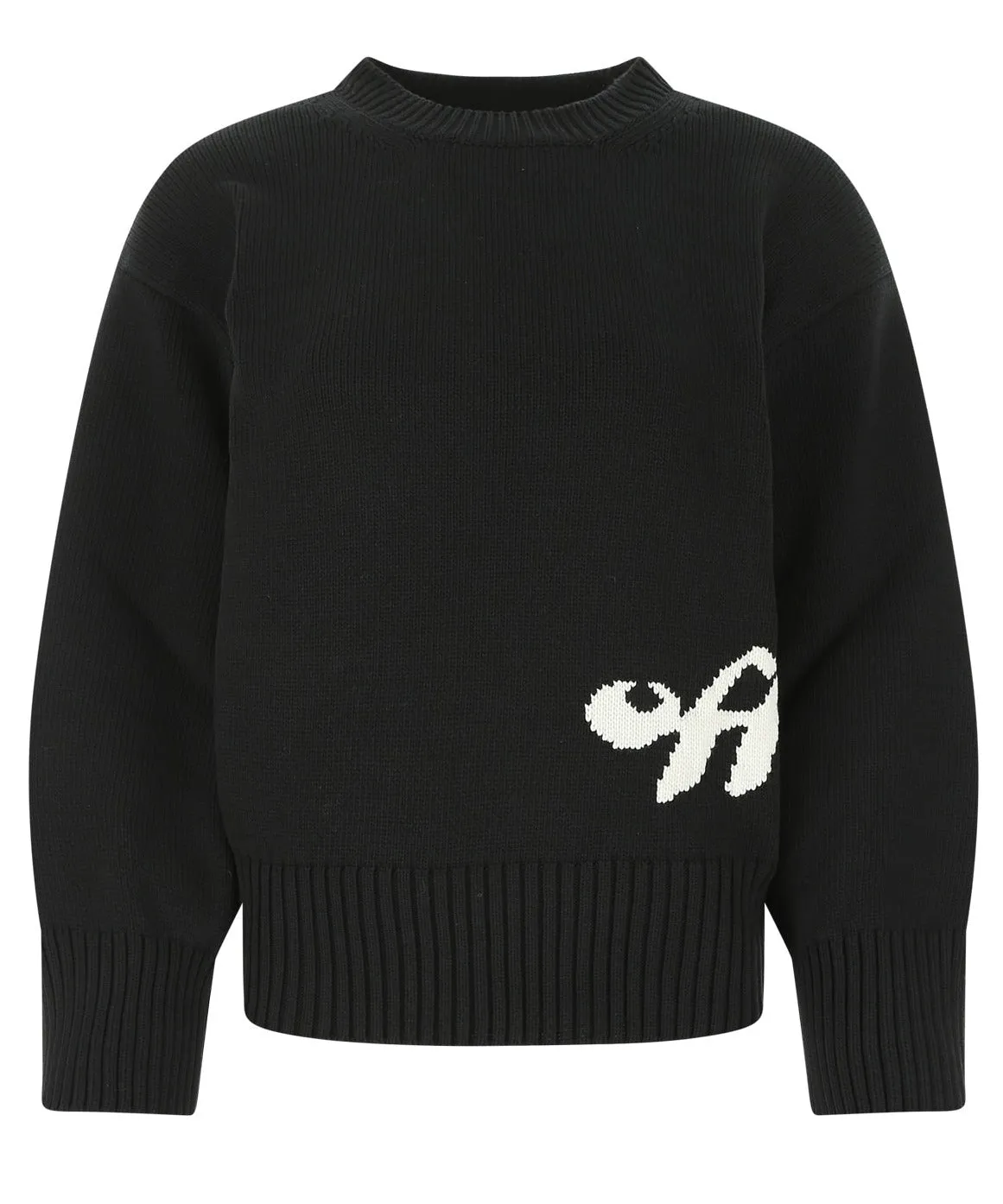 Off-White Logo Intarsia Crewneck Sweater