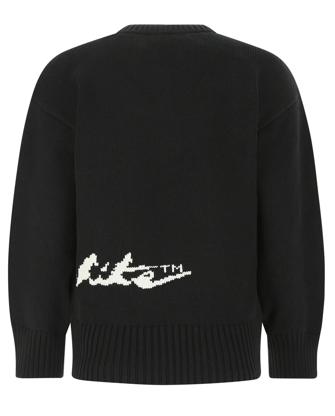 Off-White Logo Intarsia Crewneck Sweater