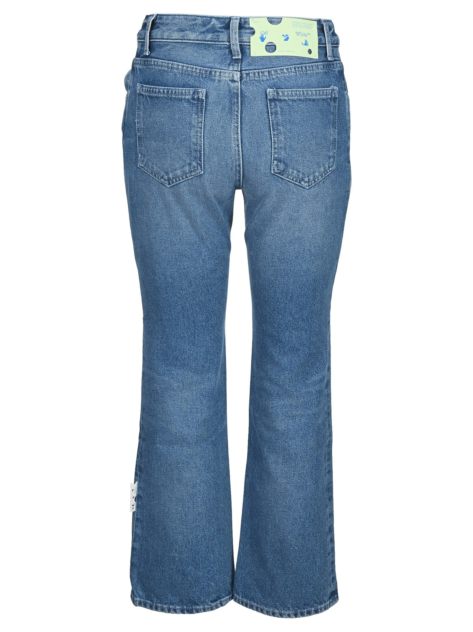 Off-White Logo Patch Flared Jeans