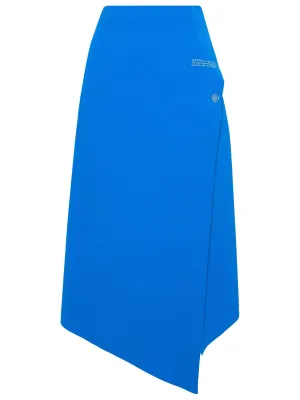 Off-White Logo Print Button Detailed Skirt