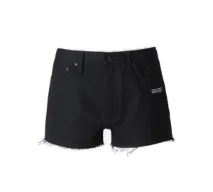 Off-White Low-Rise Logo Printed Denim Shorts