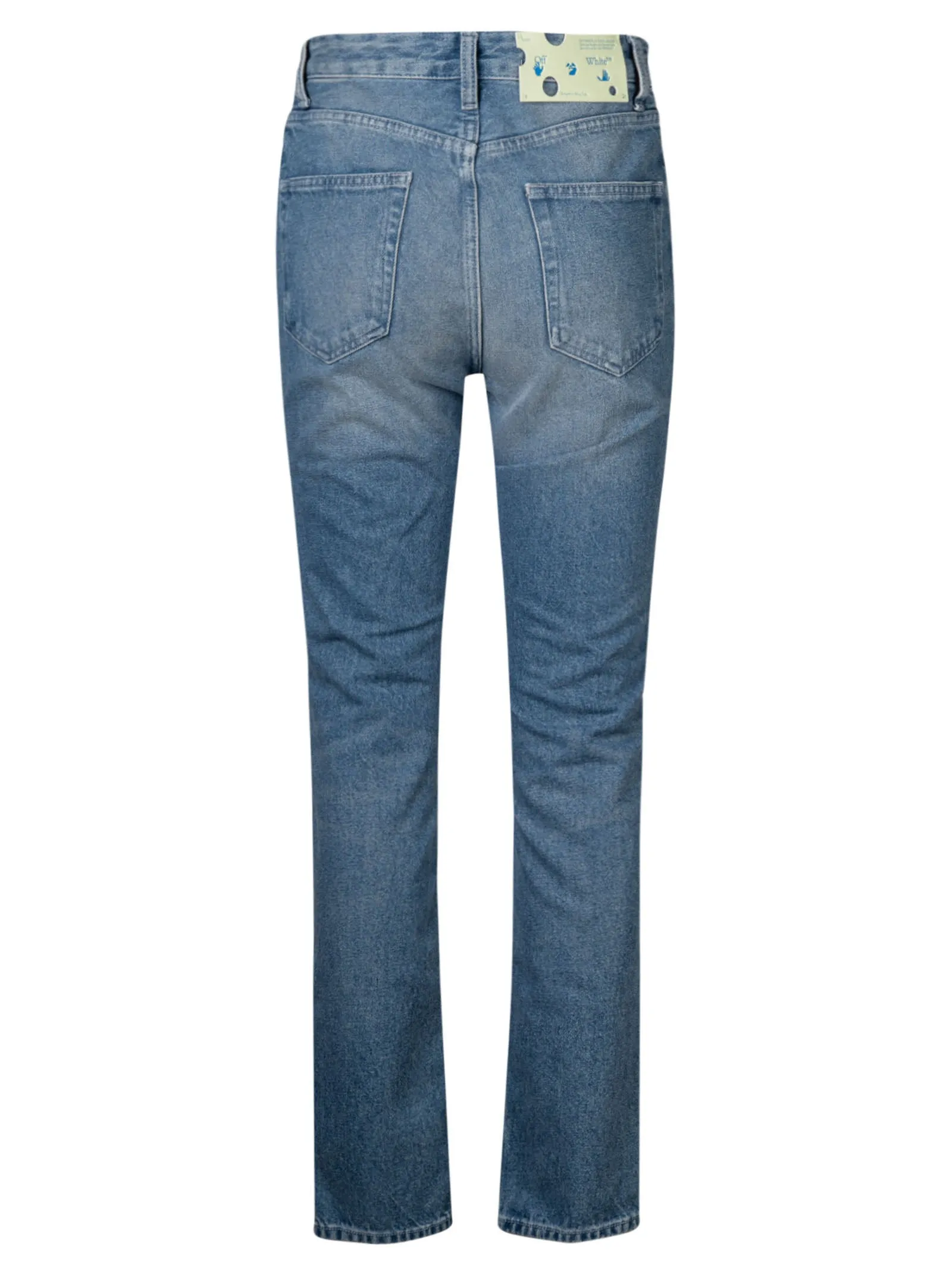 Off-White Tag Straight-Leg Jeans