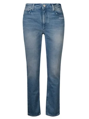 Off-White Tag Straight-Leg Jeans