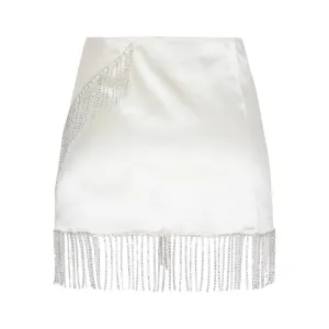 Osree Crystal Embellished Wrap Skirt