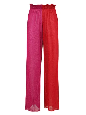 Osree Two-Tone Wide Leg Pants