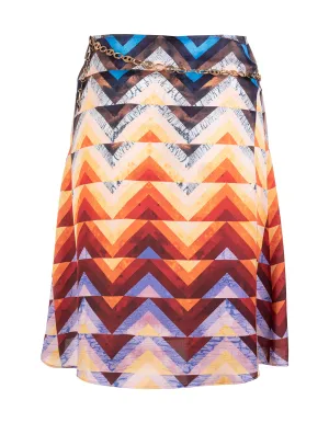 Paco Rabanne Geometric-Print Mini Skirt