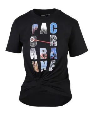 Paco Rabanne Logo Print Crewneck T-Shirt