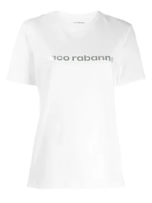 Paco Rabanne Logo Printed Crewneck T-Shirt