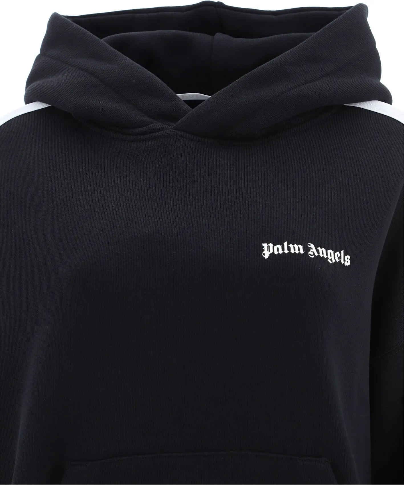 Palm Angels Drop-Shoulder Straight Hem Hoodie