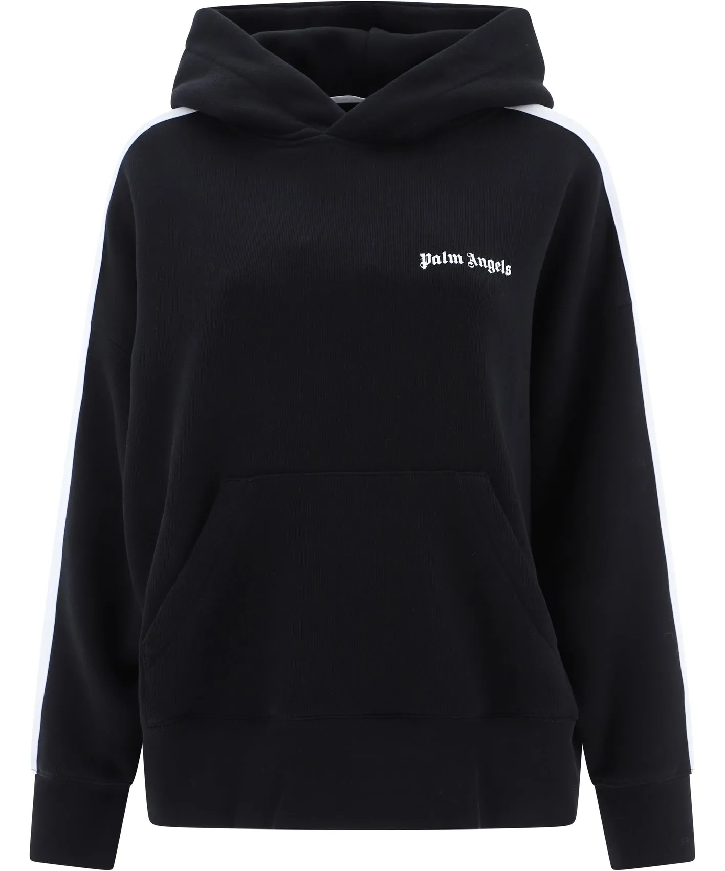 Palm Angels Drop-Shoulder Straight Hem Hoodie