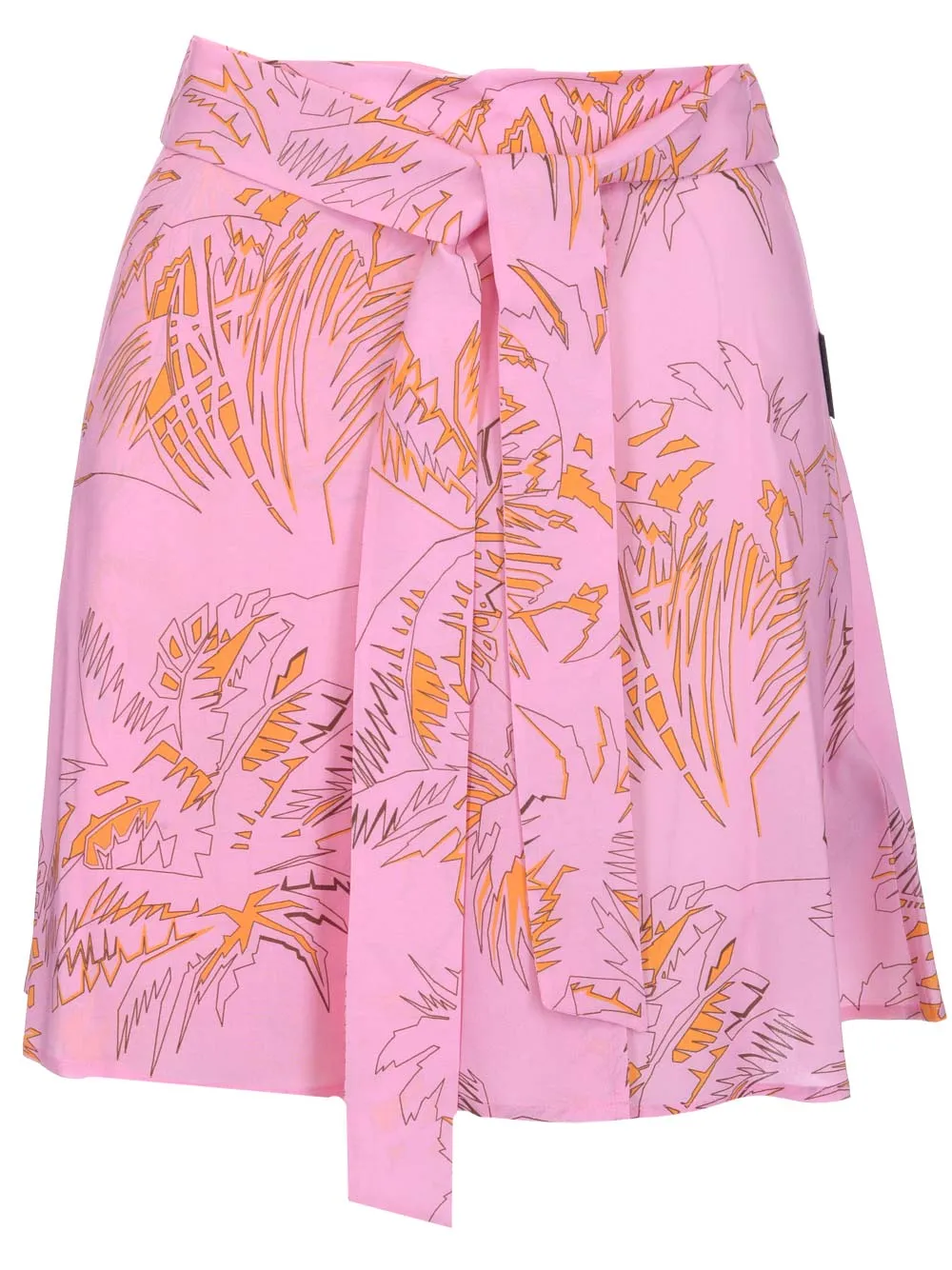 Palm Angels Logo Patch Belted Skirt