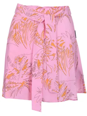 Palm Angels Logo Patch Belted Skirt