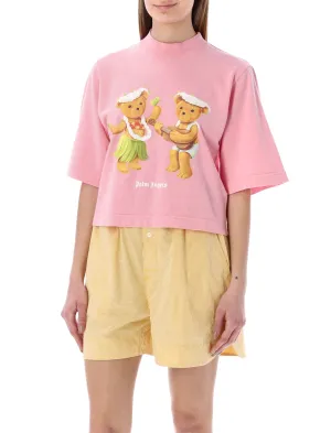 Palm Angels Logo Printed Crewneck T-Shirt