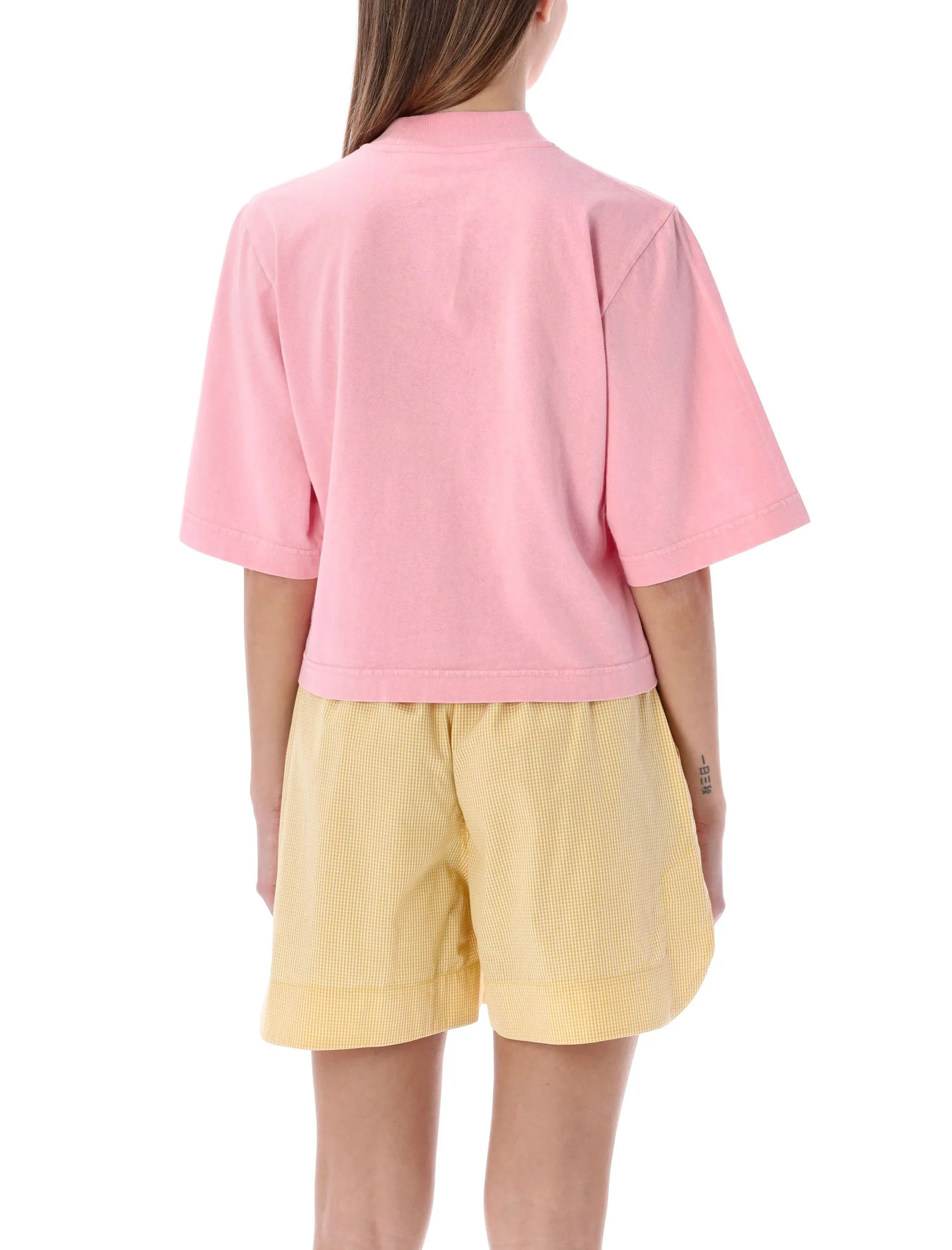 Palm Angels Logo Printed Crewneck T-Shirt