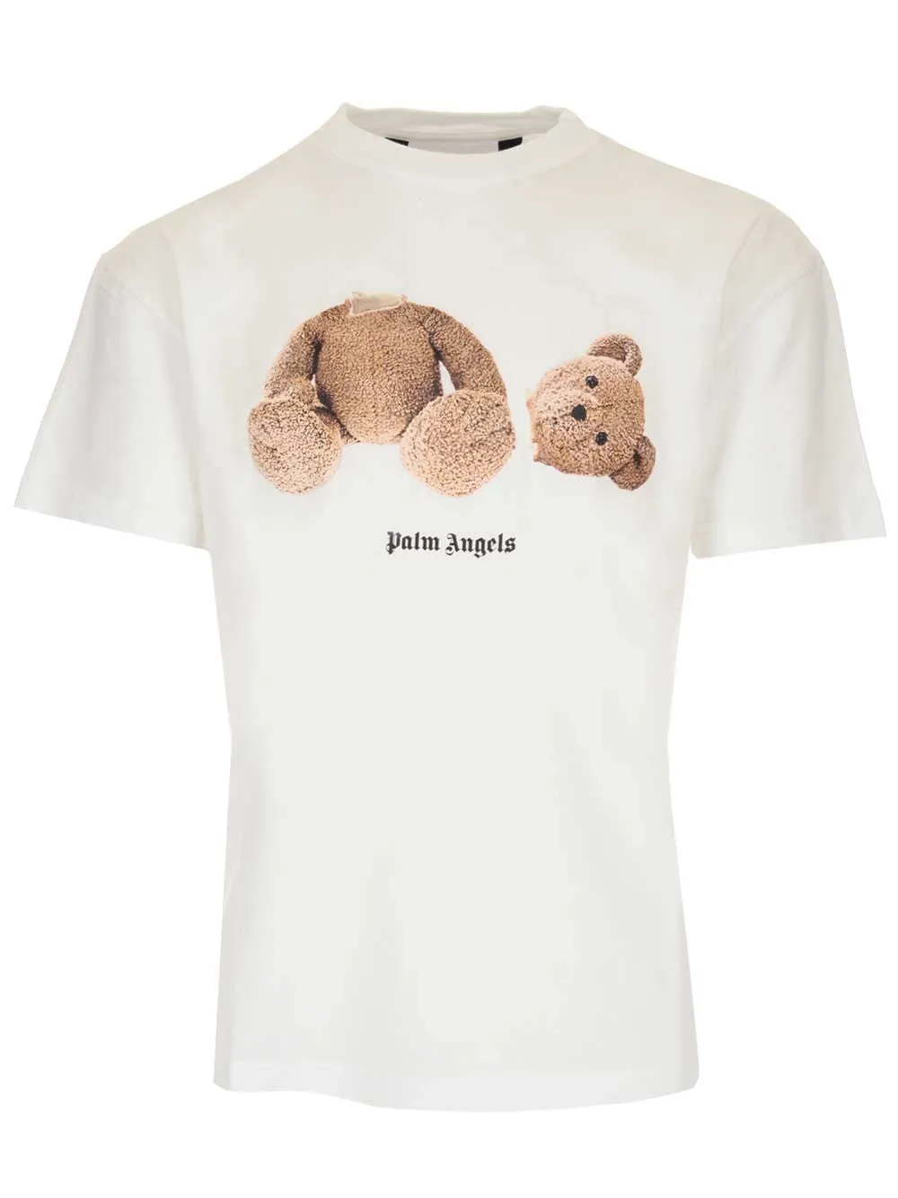 Palm Angels Logo Printed Crewneck T-Shirt
