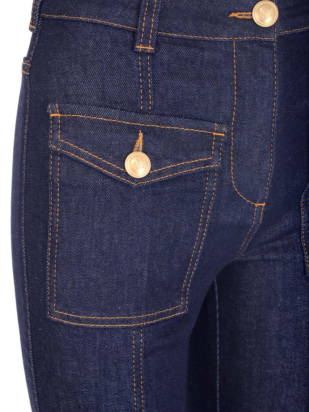 Palm Angels Marine Flare Stretched Jeans