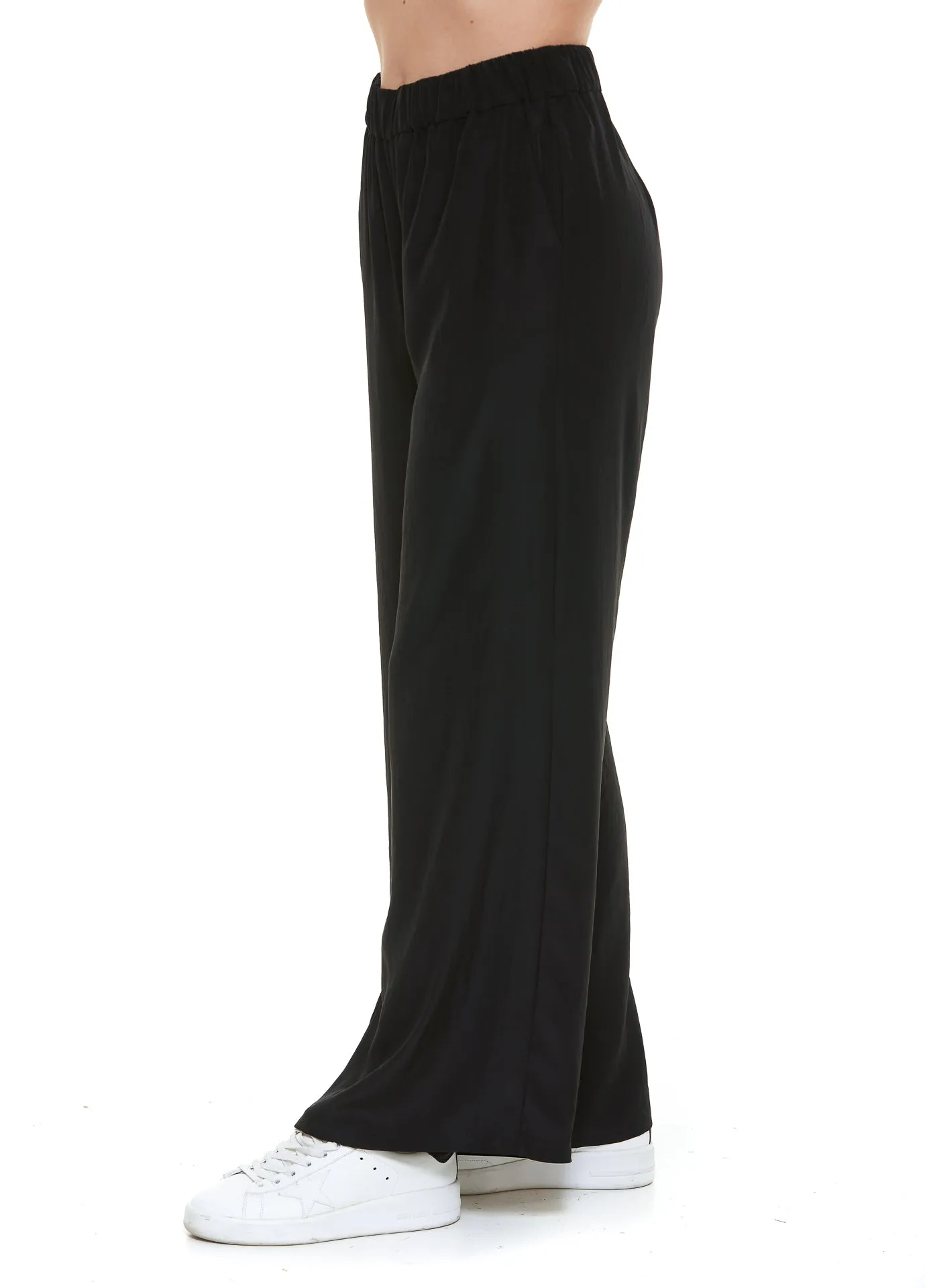 P.A.R.O.S.H. Elasticated-Waist Wide Leg Trousers