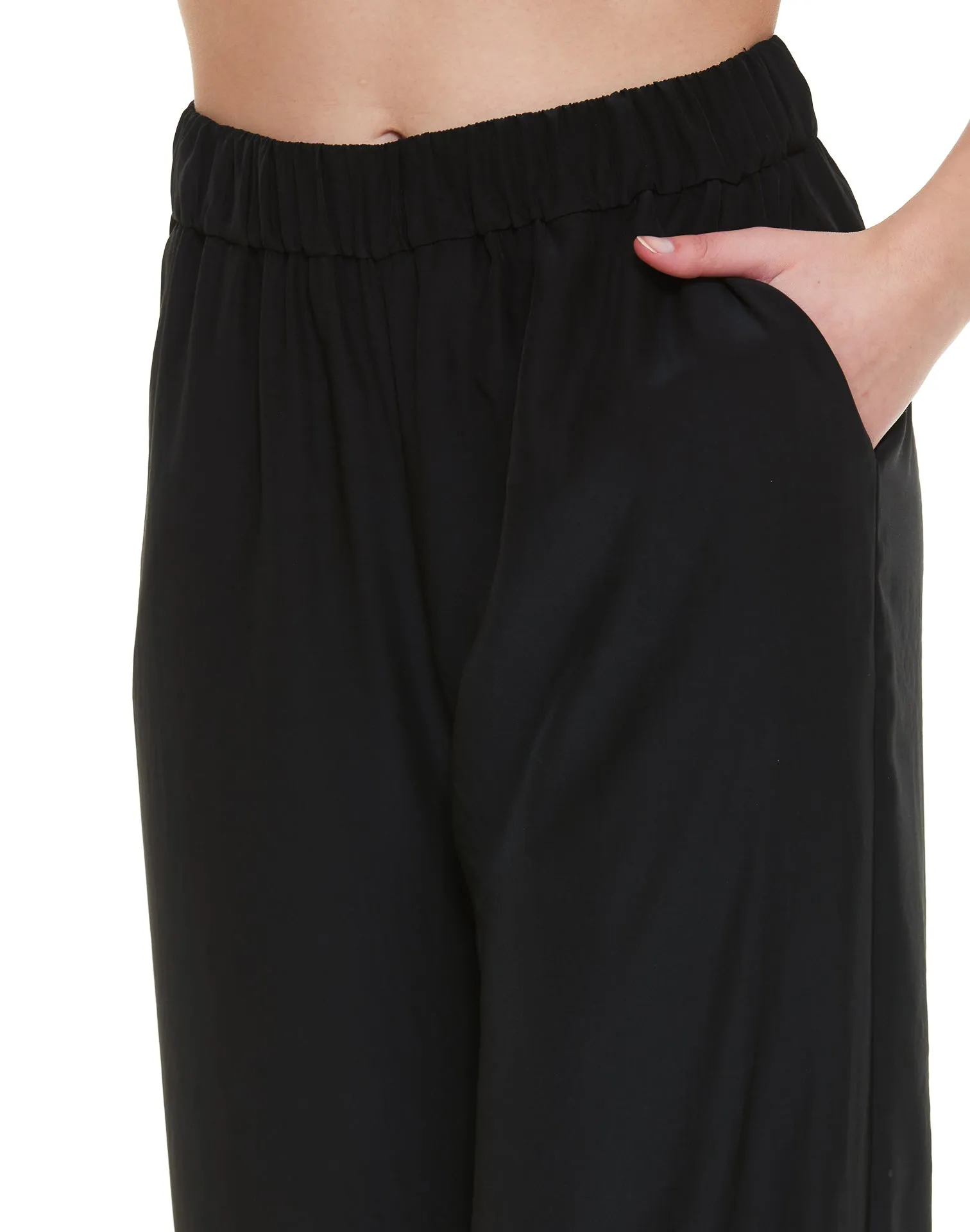 P.A.R.O.S.H. Elasticated-Waist Wide Leg Trousers