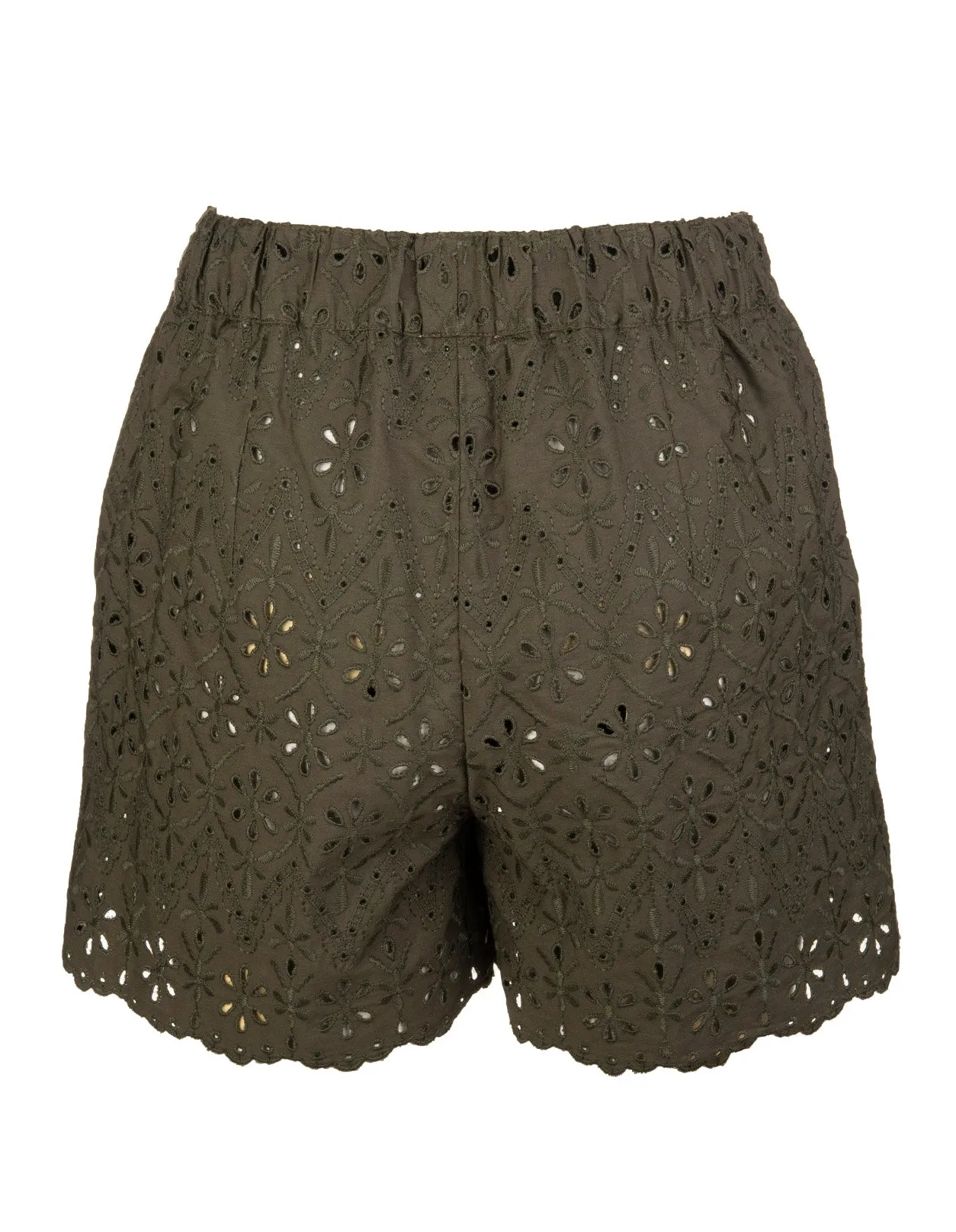 P.A.R.O.S.H. High-Waisted Embroidered Shorts