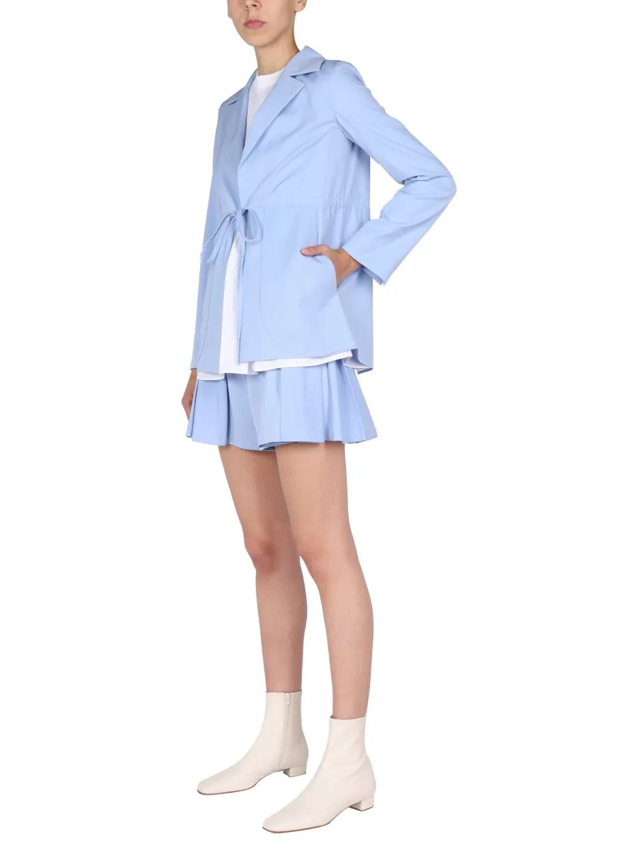 Patou Tied Detail V-Neck Jacket
