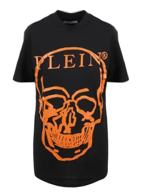 Philipp Plein Jersey SS Skull And Plein Crewneck T-Shirt