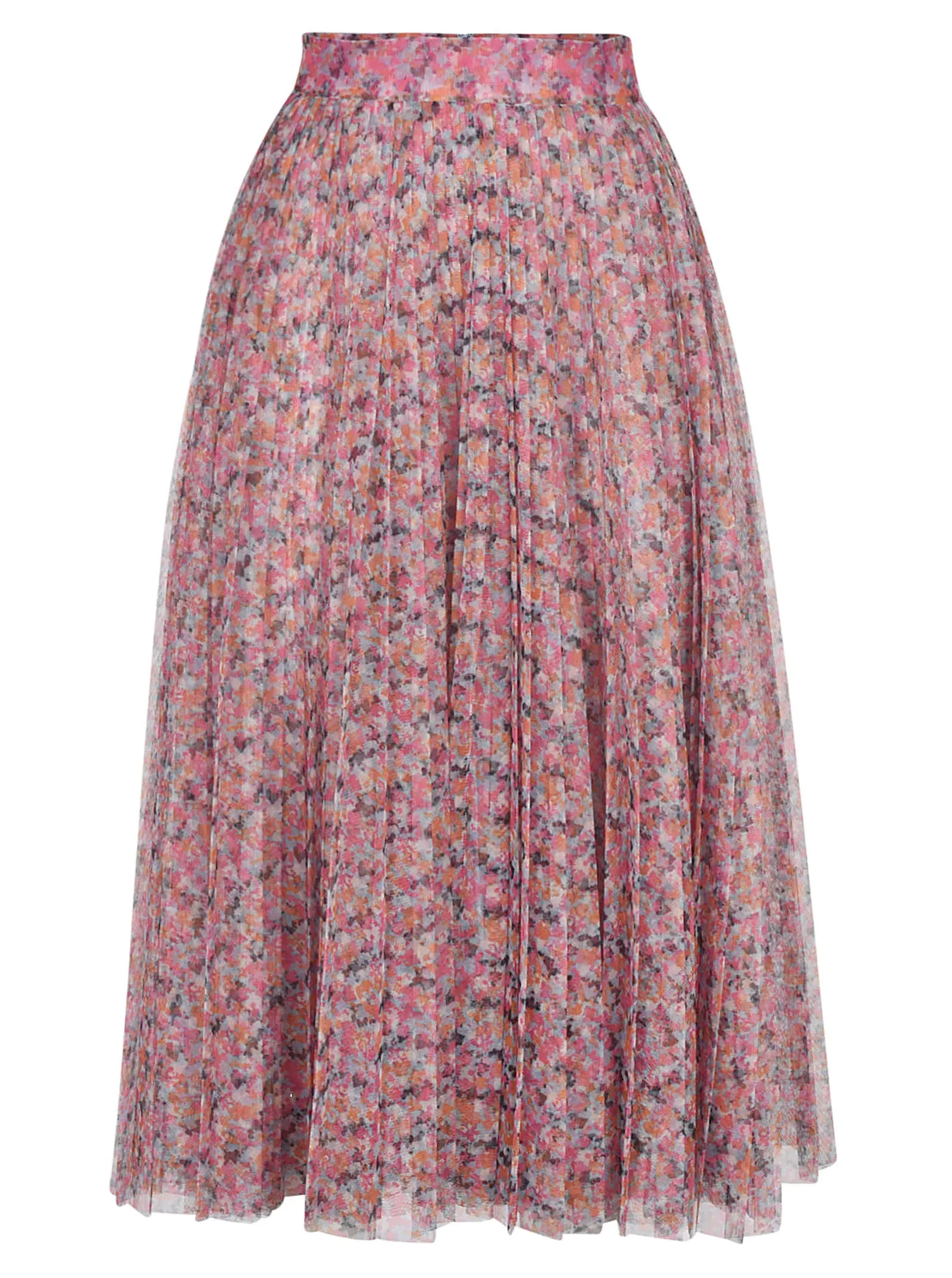 Philosophy Di Lorenzo Serafini Abstract Printed Tulle Skirt