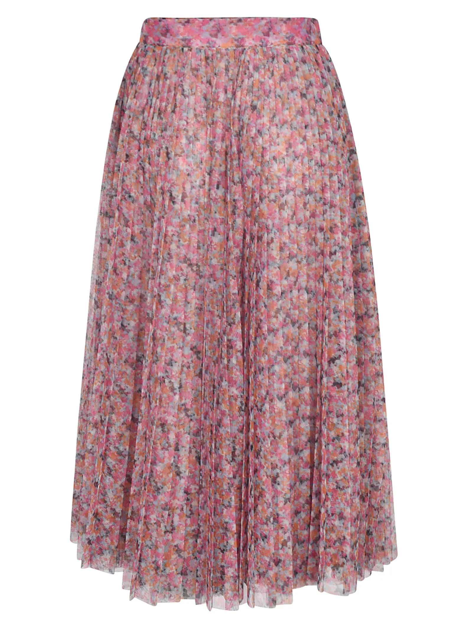 Philosophy Di Lorenzo Serafini Abstract Printed Tulle Skirt