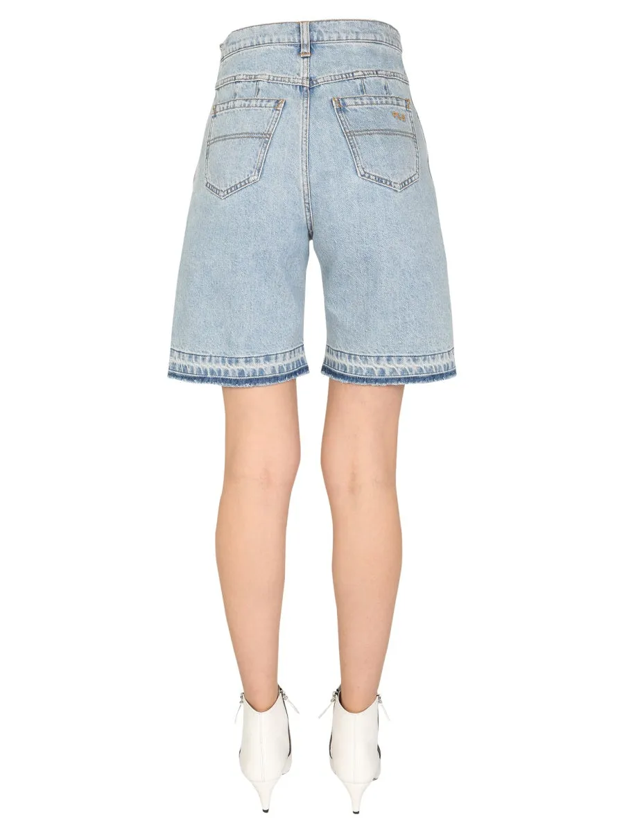 Philosophy Di Lorenzo Serafini Denim Bermuda Shorts