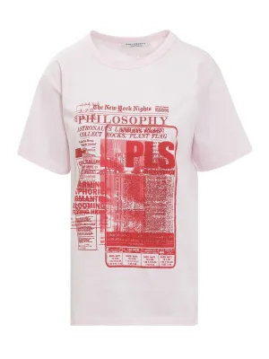 Philosophy Di Lorenzo Serafini Graphic Printed Crewneck T-Shirt