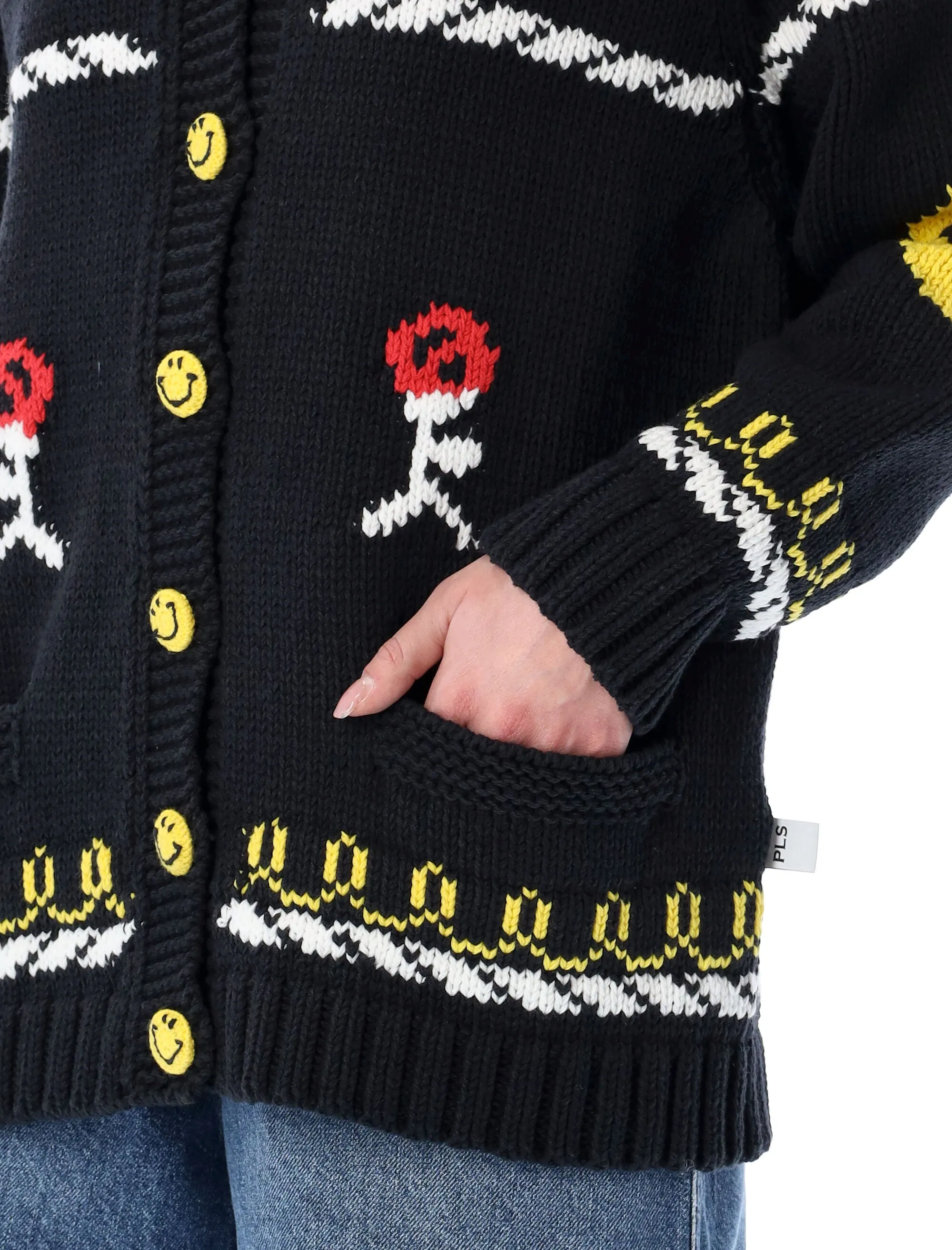 Philosophy Di Lorenzo Serafini Pattern Intarsia-Knit Cardigan