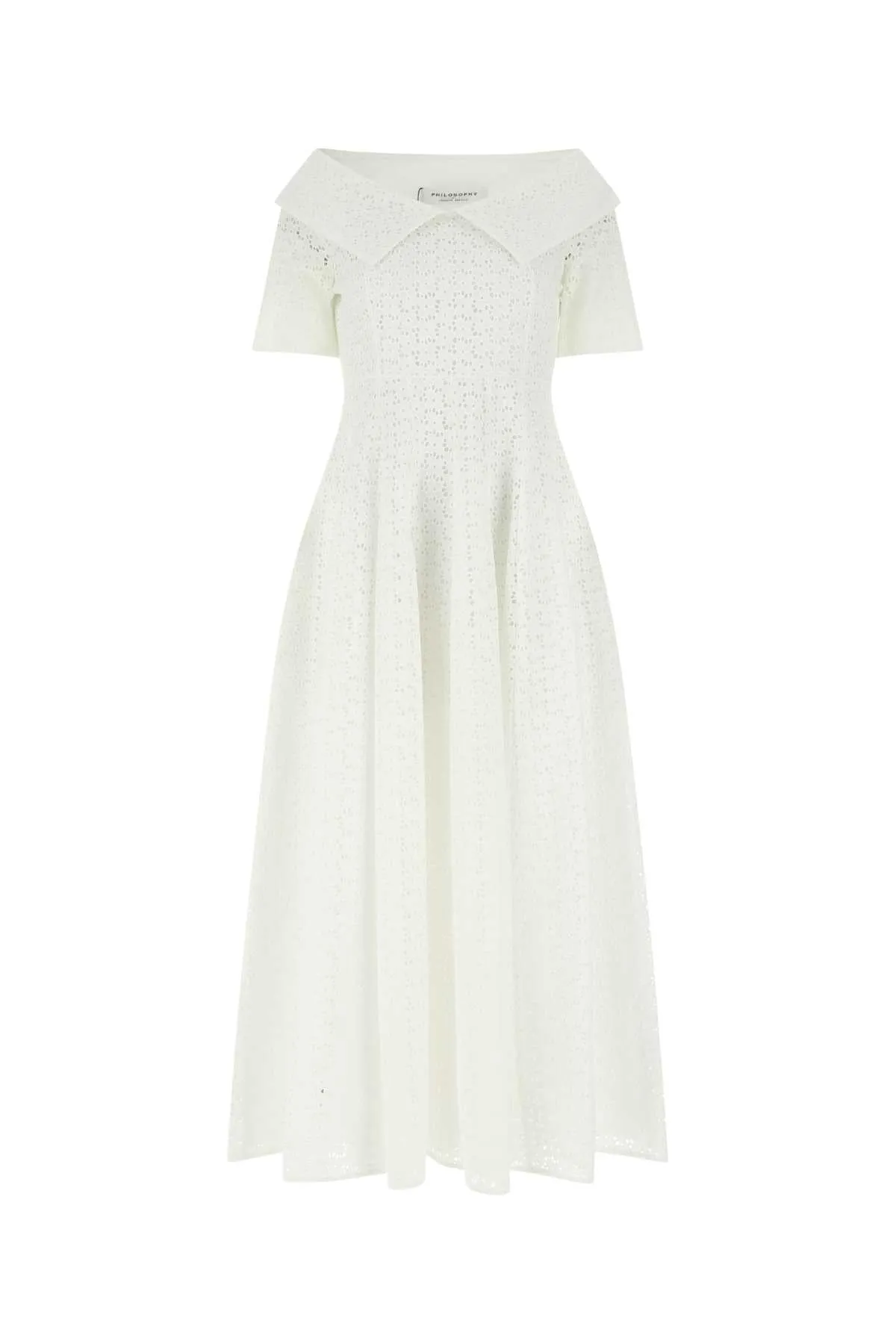 Philosophy Di Lorenzo Serafini Perforated Midi Dress