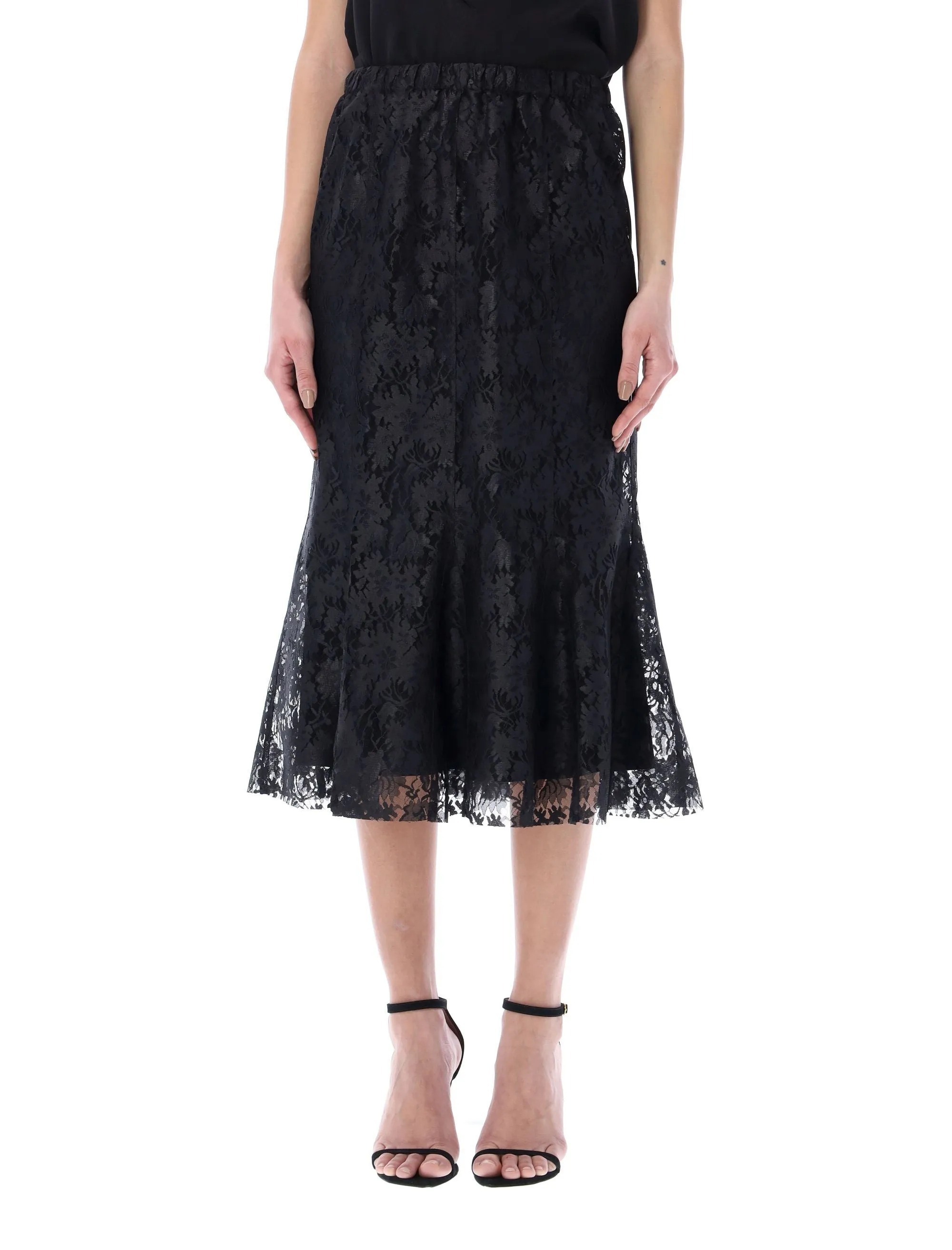 Philosophy Di Lorenzo Serafini Pizzo High Waist Skirt