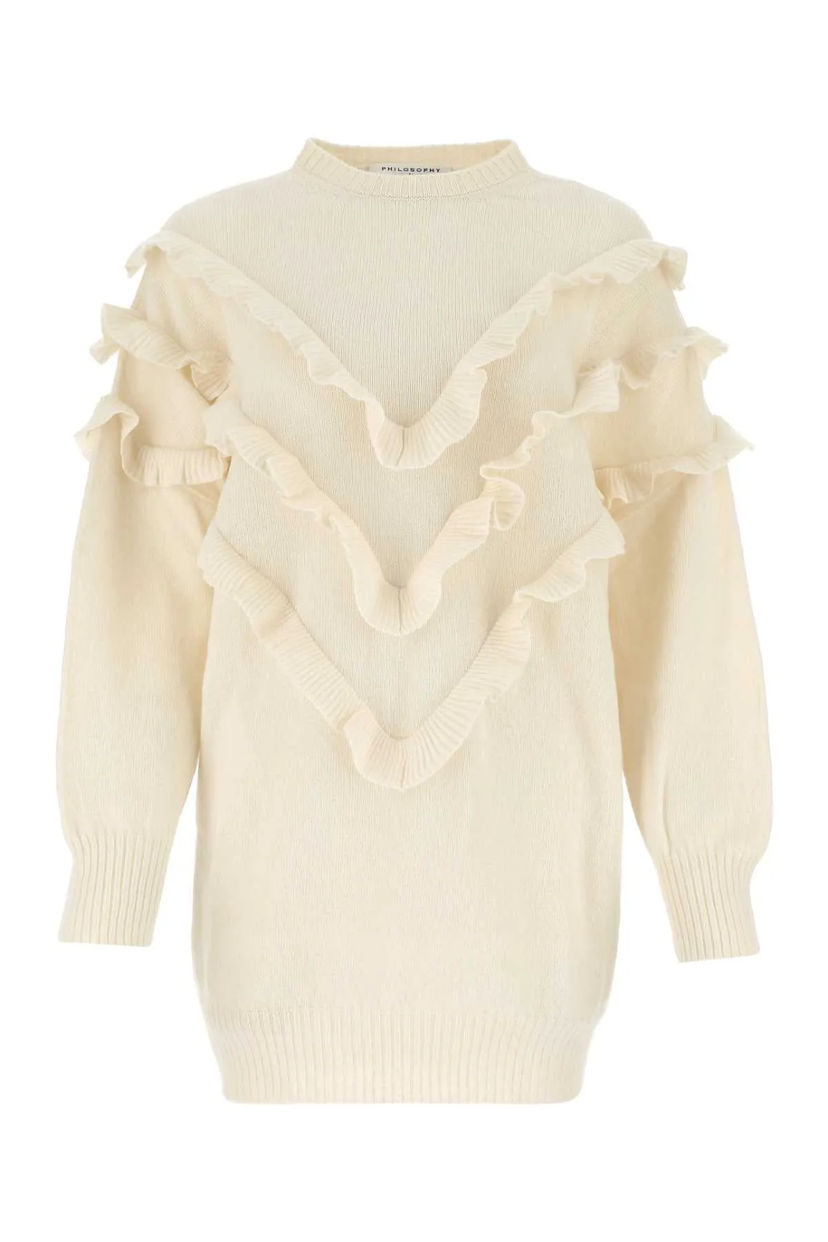 Philosophy Di Lorenzo Serafini Ruffle Detail Knit Dress