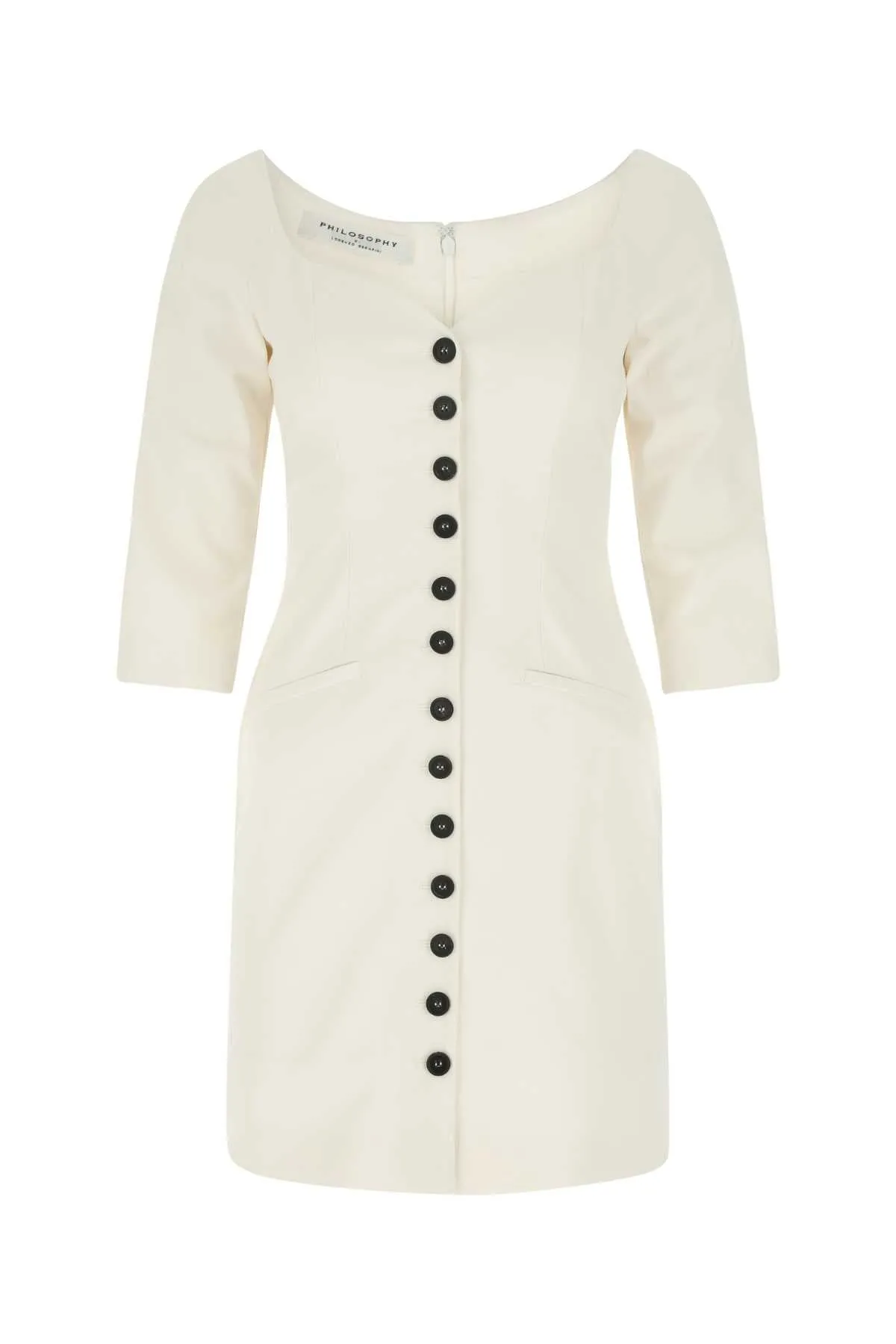 Philosophy Di Lorenzo Serafini Sweetheart-Neck Buttoned Dress