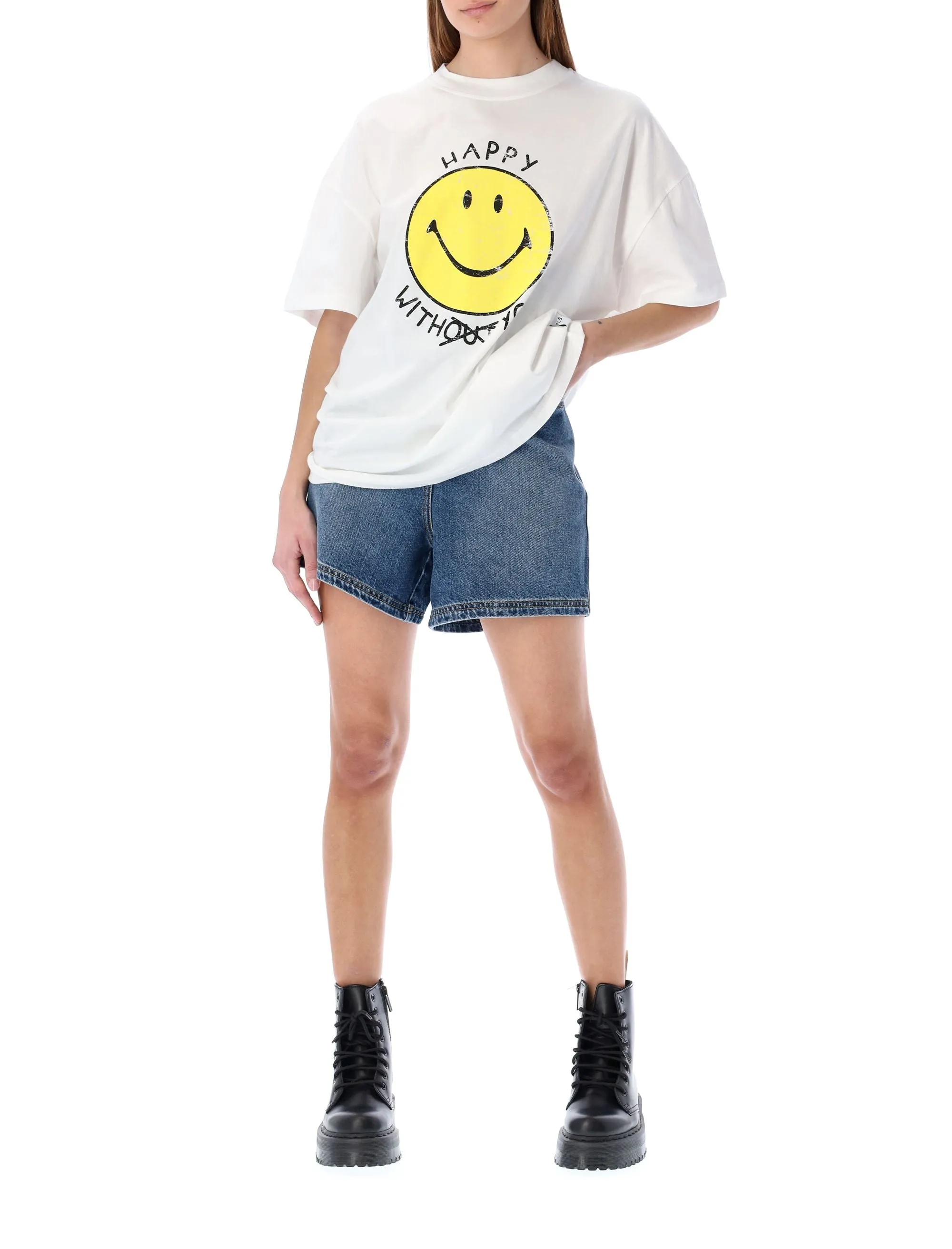 Philosophy Di Lorenzo Serafini X Smiley Graphic Print T Shirt