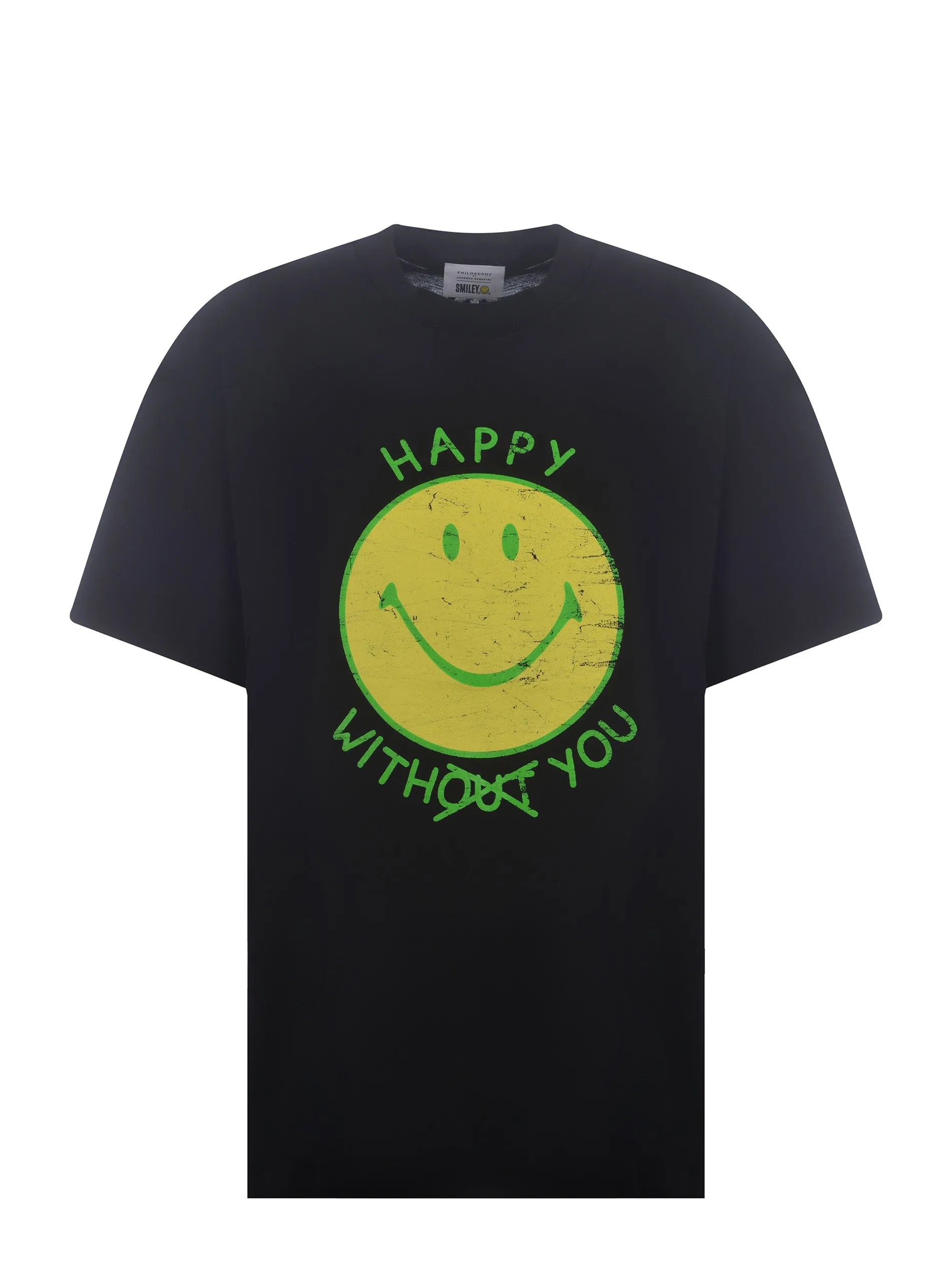 Philosophy Di Lorenzo Serafini X Smiley Slogan Printed T-Shirt