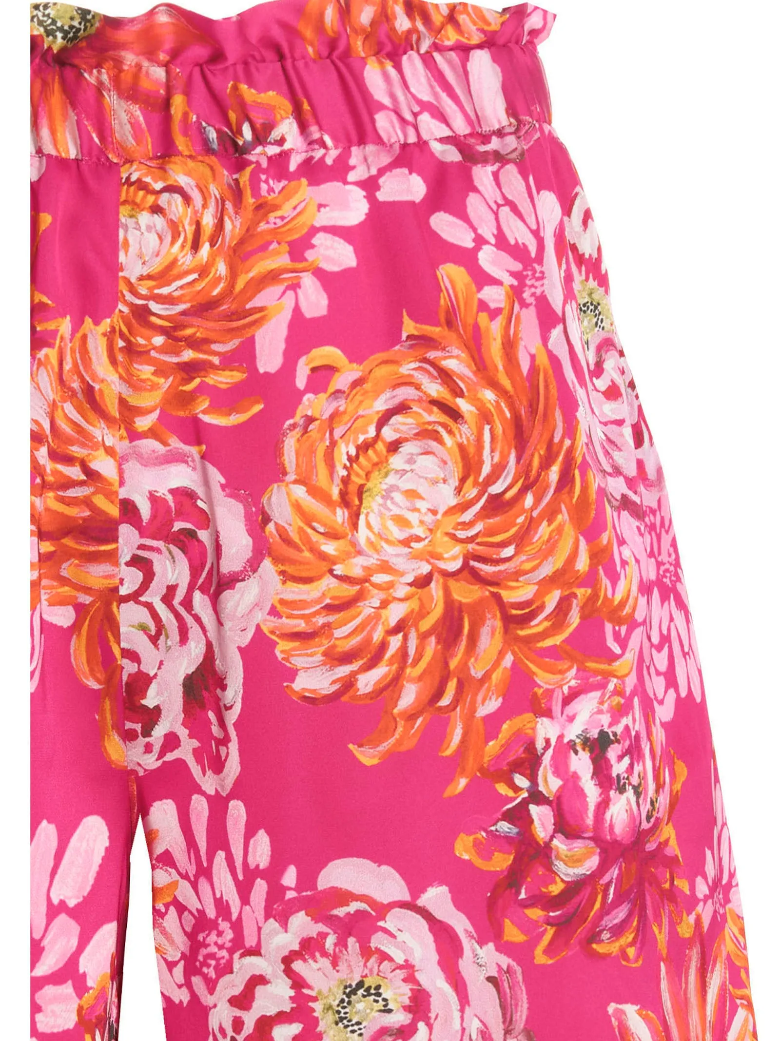 Pinko All-Over Floral Printed Satin Shorts