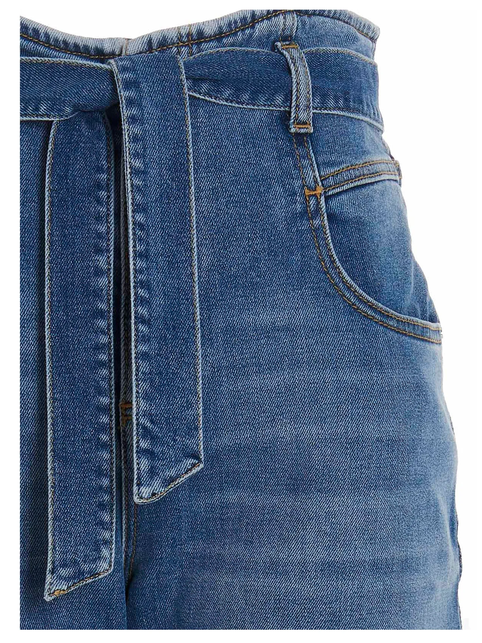 Pinko Carrot-Fit Belted Jeans
