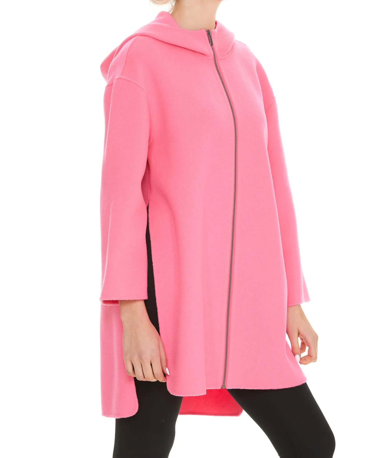 Pinko Cut-Out Zip-Up Coat
