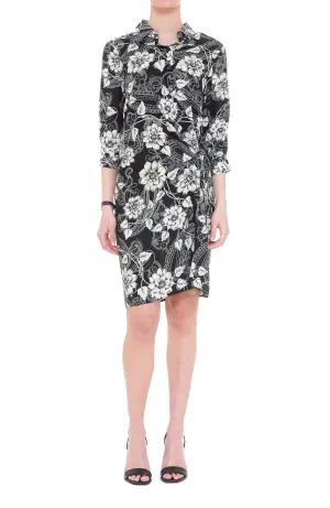Pinko Floral Paisley Mini Shirt Dress