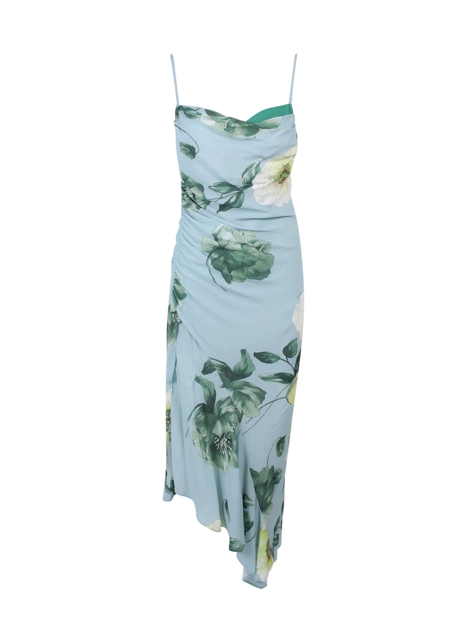 Pinko Floral Printed Sleeveless Midi Dress