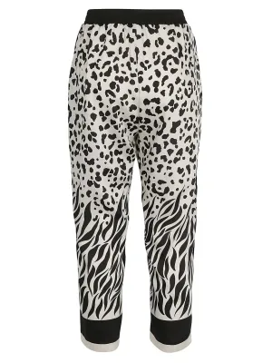 Pinko High-Rise Animal Pattern Pants