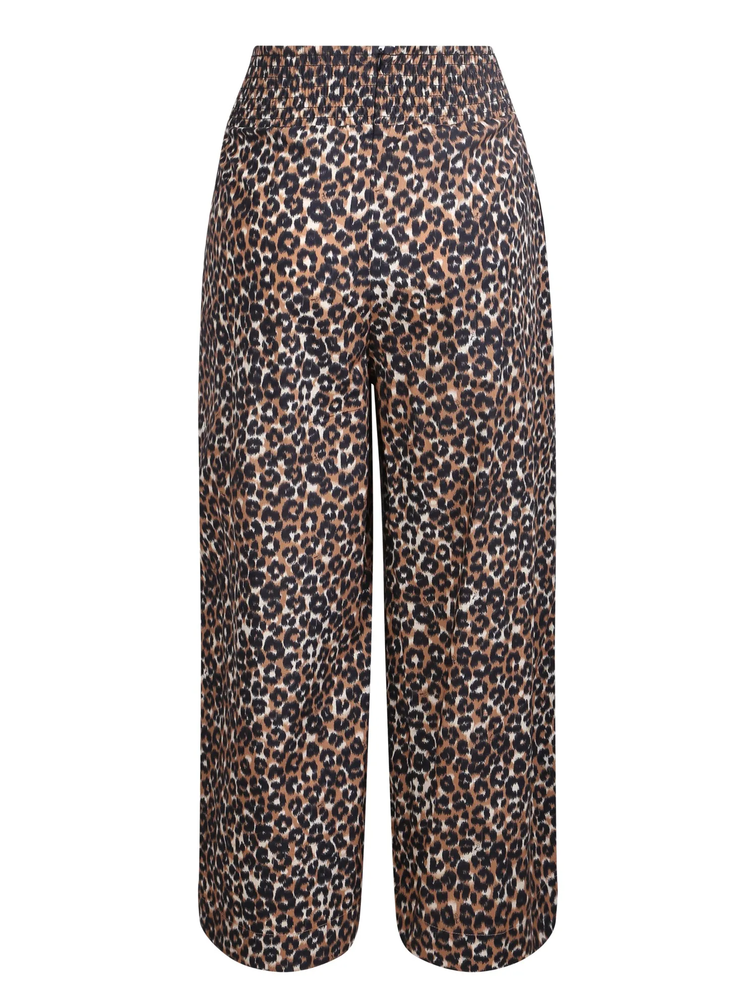 Pinko Leopard Print Wide Leg Trousers