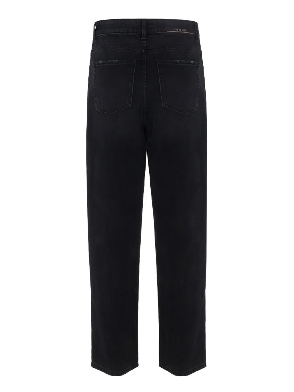 Pinko Logo Buckle High Waisted Jeans