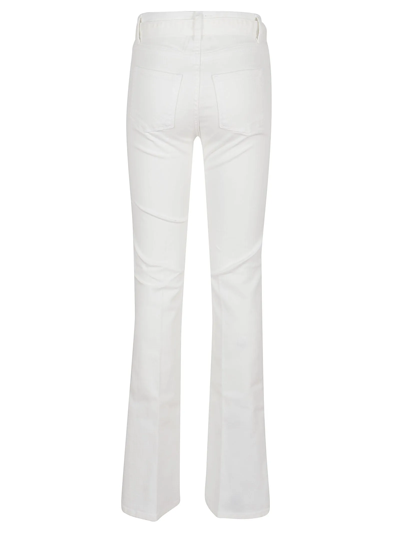 Pinko Logo Plaque Belted Flared Jeans